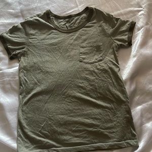 Green shirt sleeve pocket shirt